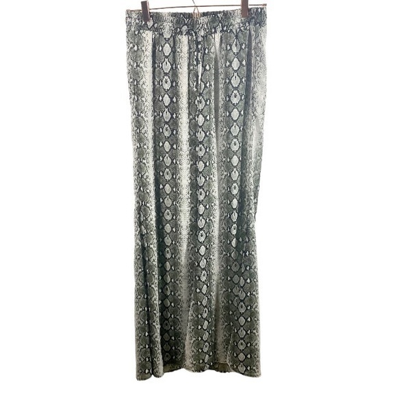 Show Me Your Mumu Snake Print Wide Leg Sheer Pants S - Picture 1 of 11